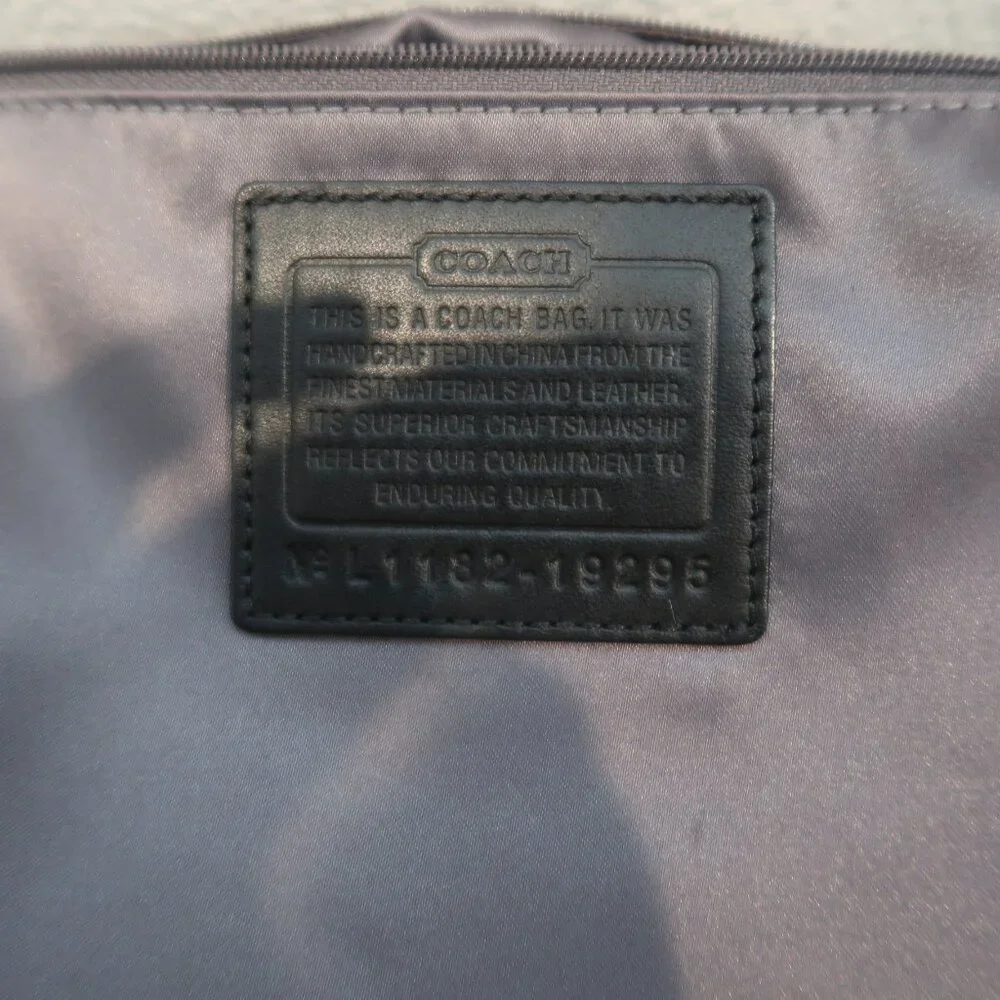 Coach Kristen Black Leather Shoulder/Crossbody Bag-silver Hardware